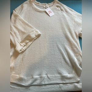 NEW w tags see through white top